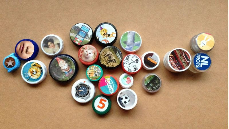 Creatief met… plastic dopjes