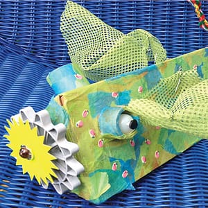 Moerasmonster, gemaakt door Boaz met Pakje Monster