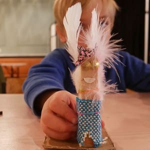 Poppetje gemaakt met Pakje Poppenkast