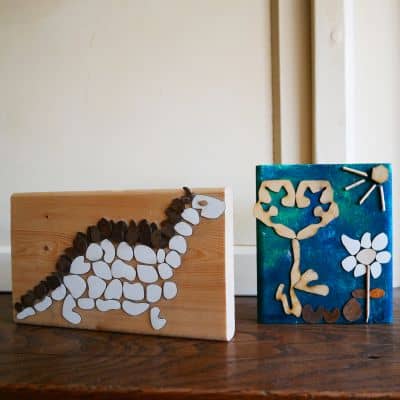 Mozaïek je eigen kunststukje van geweldige restmaterialen. Mooie decoratie voor thuis.