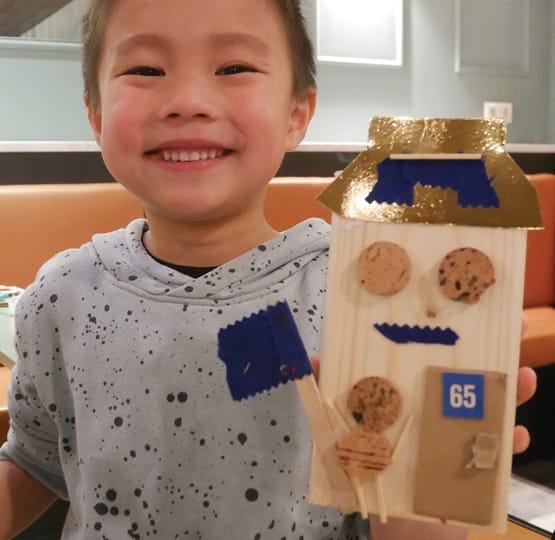 betonplug gemaakt bij een workshop bij Natuurtalent